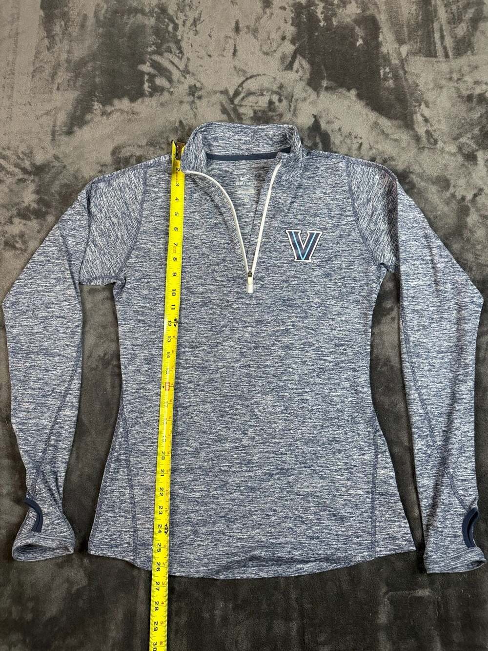 Nike Villanova Wildcats Dri-FIT 1/4 Zip Pullover Blue Heather#96